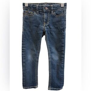 Lucky Brand Toddler Zoe Skinny Dark Blue Jeans | Size 3T